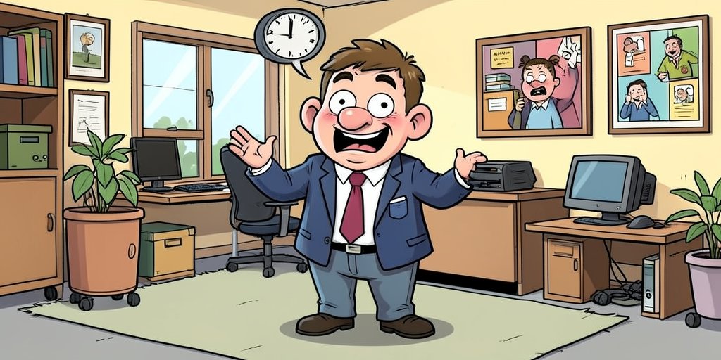 Skeleton Employee Files Grievance Over Lack of Break Room Chairs With Lumbar Support