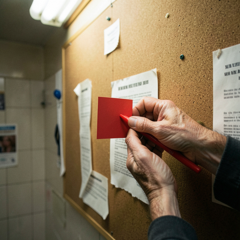 Marguerite from the Corkboard Corrects Improper Use of 'Boule' in Local Laundromat Bulletin