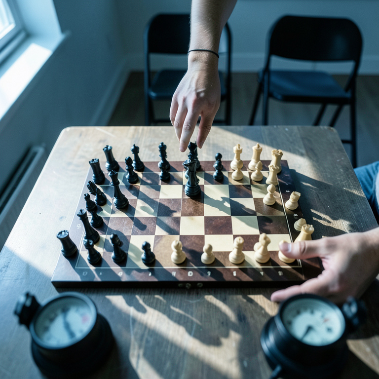 Club Player Successfully Navigates 15 Moves of Theory Before Collapsing into Panic at Move 16
