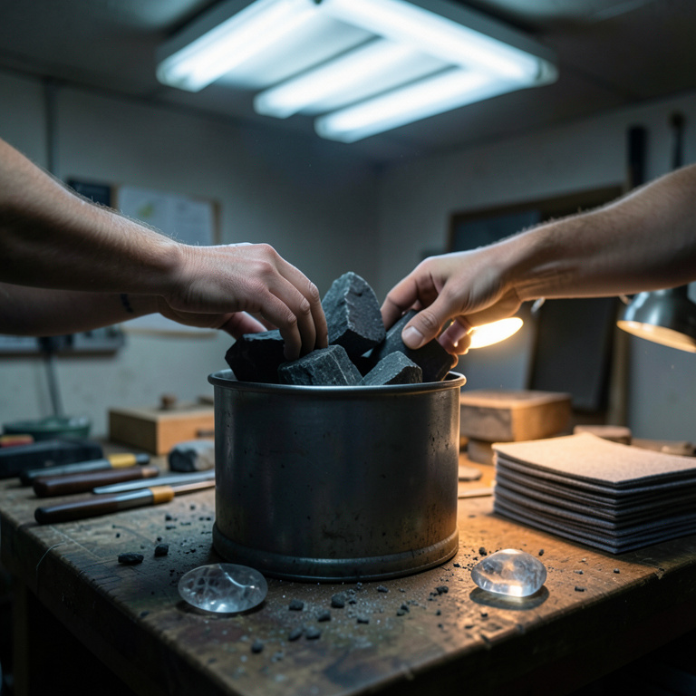 Diamond Polish Stage Achieves Optical Clarity; Owner Immediately Loses Interest in Specimen